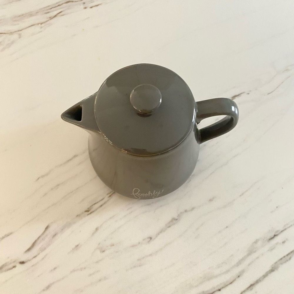 Gray Ceramic Freshly Brewed Tea Pot - Picture 4 of 10